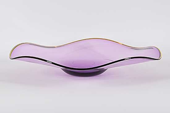 #2025 ~ Bavin - Untitled - Purple Bowl with Gold Trim