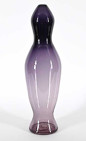 #2028 ~ Bavin - Untitled - Tall Dark Vase