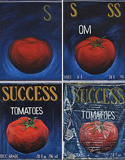 #2071 ~ Chapman - Success Tomatoes [Quadtych]