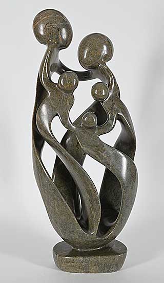#2077 ~ Chidoti - Untitled - Family of Five