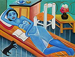 #2006 ~ Alphonse - Dishabille Blue Lady