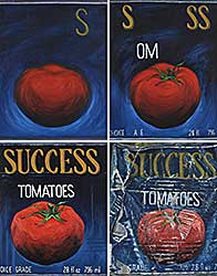 #2071 ~ Chapman - Success Tomatoes [Quadtych]