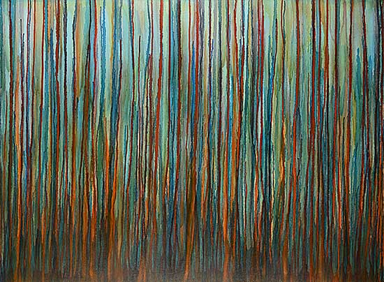 #2106 ~ Egbali - Untitled - Aquamarine Drips