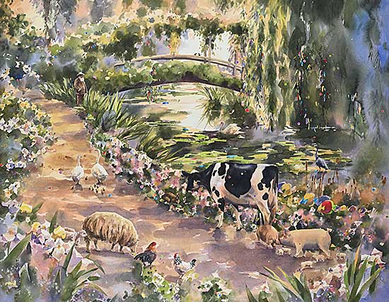 #2121 ~ Fong - Untitled - Monet's Garden