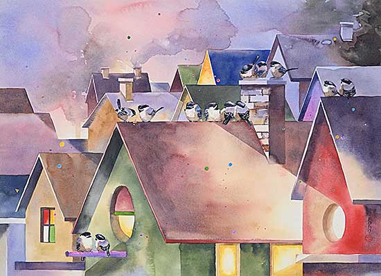 #2122 ~ Fong - Untitled - Rooftops