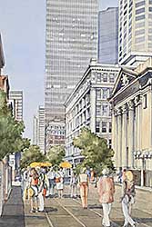 #2092 ~ Dabrowska - Untitled - Sunny Day on Stephen Avenue