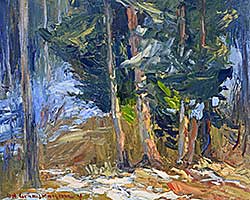 #2097 ~ de Grandmaison - Snow Patches in the Jack Pine