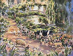 #2121 ~ Fong - Untitled - Monet's Garden