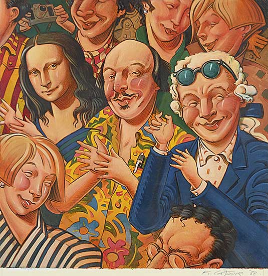 #2192 ~ LaFave - Untitled - Mona and Friends