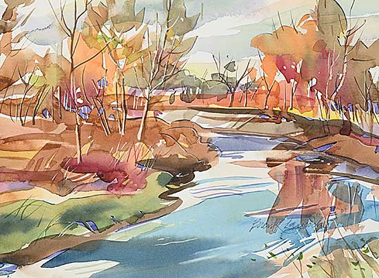 #2201 ~ Laycock - Untitled - River Bend
