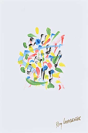 #2203 ~ Leadbeater - Untitled - Abstract Brushwork VIII