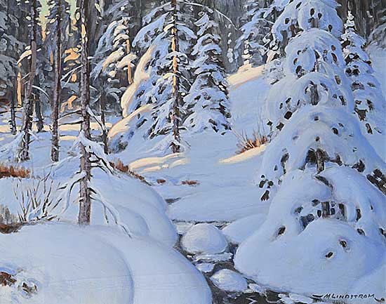 #2220 ~ Lindstrom - Untitled - Sunset on the Snow