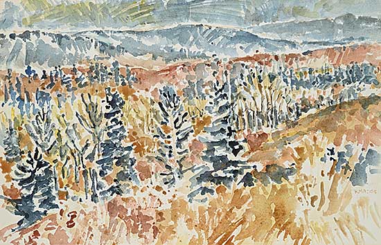 #2231 ~ Mackie - Untitled - Trees in the Foothills