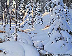 #2220 ~ Lindstrom - Untitled - Sunset on the Snow
