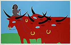 #2233 ~ ManWoman - Four Red Bulls  #44/190