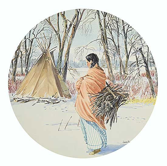 #2273 ~ Nickol - Woman Hauling Wood