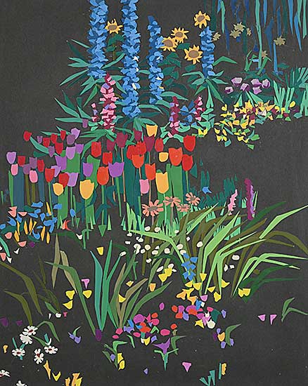 #2302 ~ Perrott - Untitled - Floral Collage