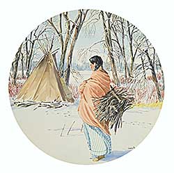 #2273 ~ Nickol - Woman Hauling Wood