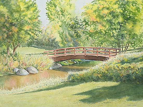 #2341 ~ Scott - Creek Bridge in Confederation Park