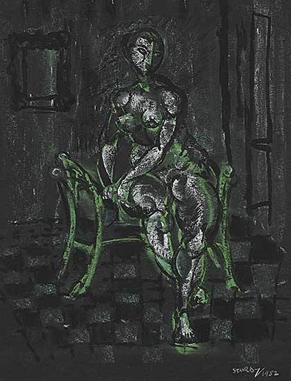 #2367 ~ Sturdy - Untitled - Seated Nude