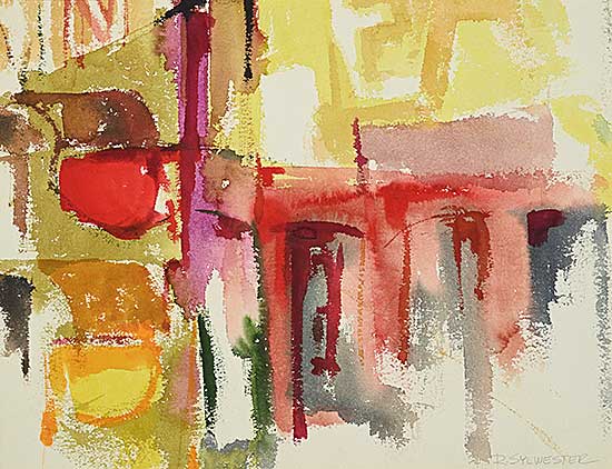 #2369 ~ Sylwester - Untitled - Warm Toned Abstract