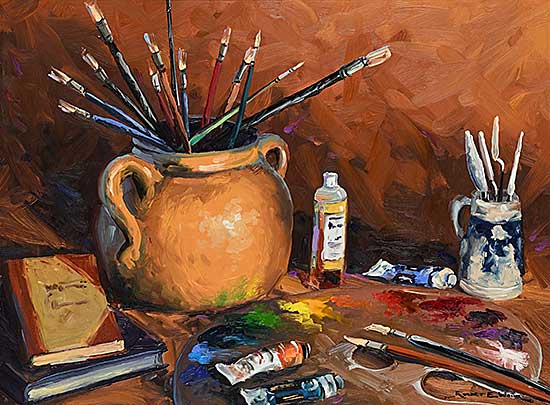 #2407 ~ Wood - Artist's Still Life