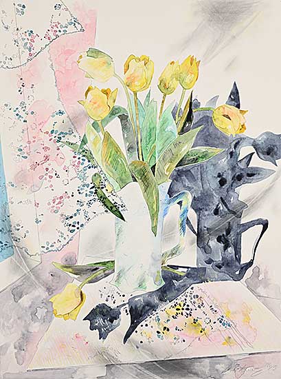 #2409 ~ Young - Untitled - Yellow Tulips