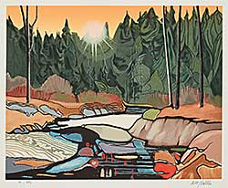#2381 ~ Vallee - Untitled - Dusk on the River  #91/250