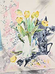 #2409 ~ Young - Untitled - Yellow Tulips