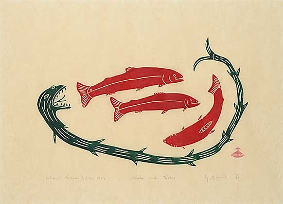 #1107 ~ Aliknak - Snake and Fishes  #27/50