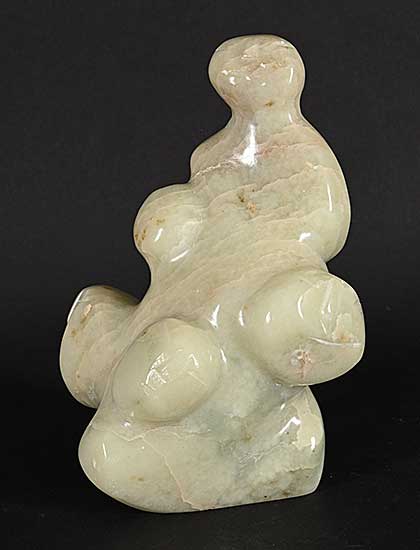 #1119 ~ Arluk - Untitled - Faces in Alabaster