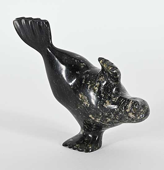 #1132 ~ Ashoona - Untitled - Seal on Flipper