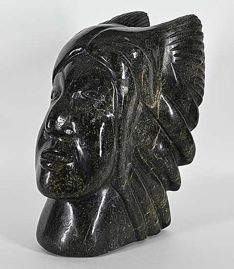 #1133 ~ Ashoona - Untitled - Bust with Headdress