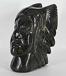 #1133 ~ Ashoona - Untitled - Bust with Headdress