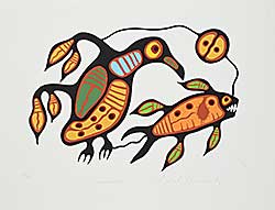 #1149 ~ Bedwash - Loon Catching Fish  #18/110