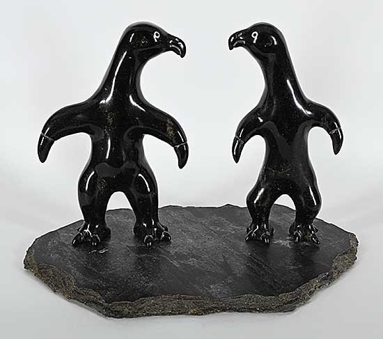 #1197 ~ Ipeelie - Untitled - Brother and Sister Bird Creatures