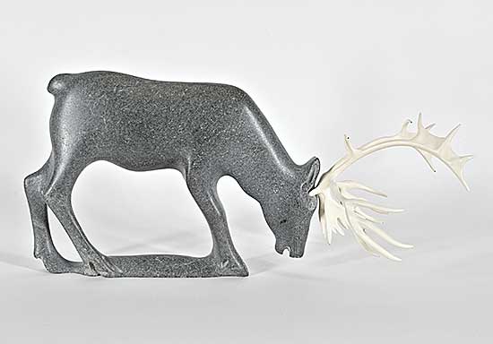 #1212 ~ Isluanik - Untitled - Grazing Caribou