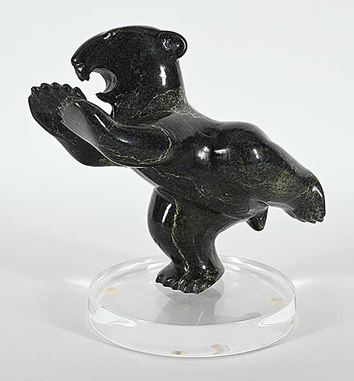 #1216 ~ Itulu - Untitled - Dancing Snarling Bear
