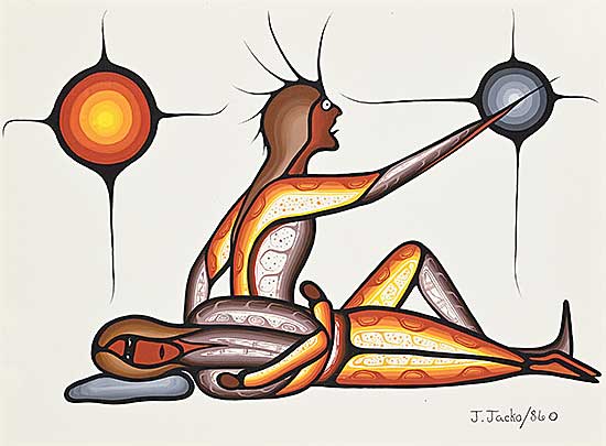 #1217 ~ Jacko - Giving Daily Thanks to His Guardian Spirits
