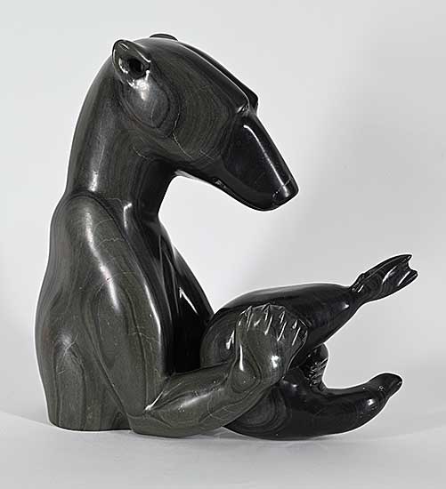 #1240 ~ Kavik - Untitled - Bear with Seal Catch