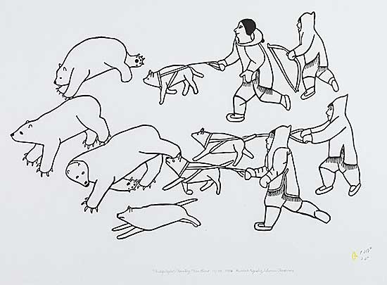 #1254 ~ Kigusiuq - Mauliqsiuqtut/Hunting Polar Bears  #17/35