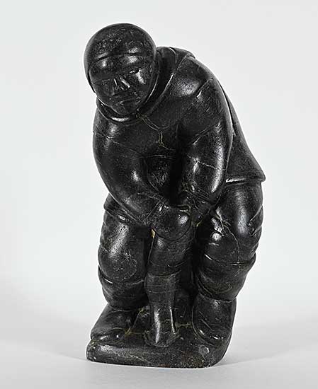 #1258 ~ Kuanana - Untitled - Hunter Pulling Seal from Ice