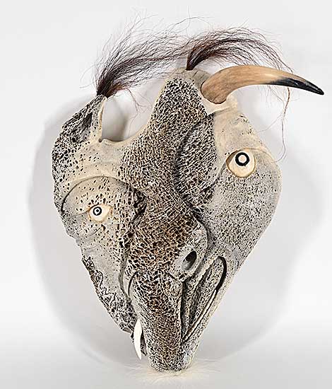 #1260 ~ Kussy - Untitled - Horned Spirit Head
