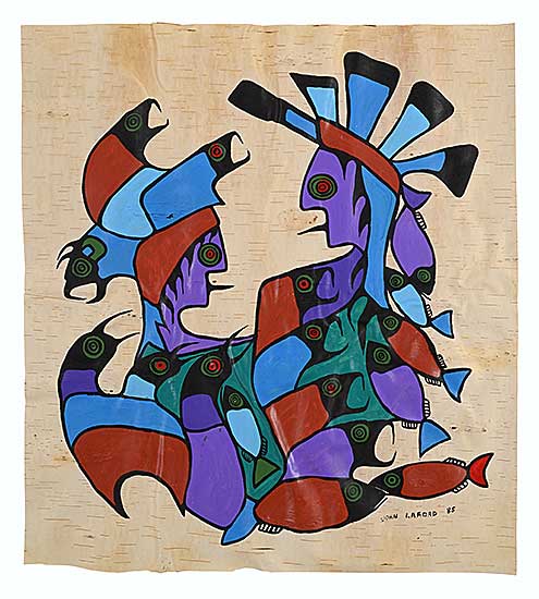 #1261 ~ LaFord - Untitled - Bird Woman, Fish Man