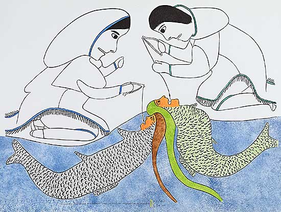 #1265 ~ Mamnguqsualuk - Catching the Fish Mother  #30/55