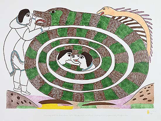 #1266 ~ Mamnguqsualuk - Conversing with the Snake Spirit  #13/30