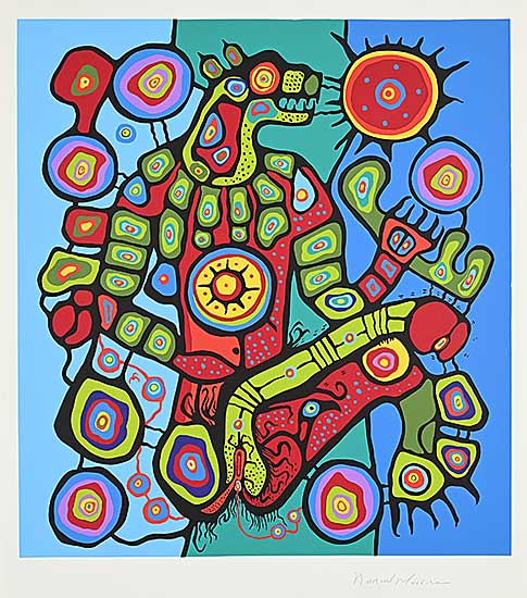 #1281 ~ Morrisseau - Untitled - Androgyny - Erotic Bear