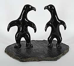 #1197 ~ Ipeelie - Untitled - Brother and Sister Bird Creatures