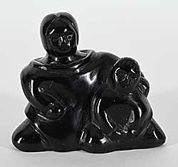 #1208 ~ Iquliq - Untitled - Sitting Mother and Child