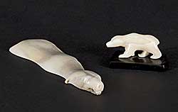 #1223 ~ Kadloo - Two Small Bear Sculptures